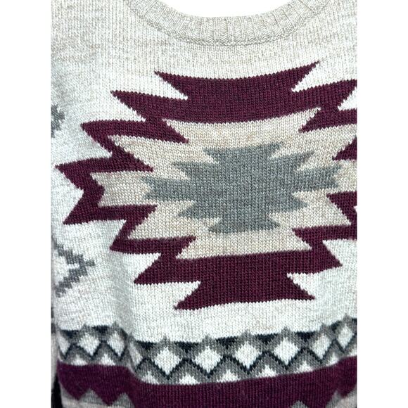 American Eagle Outfitters Aztec Southwest Knit Sweater Women’s Medium - Picture 4 of 10